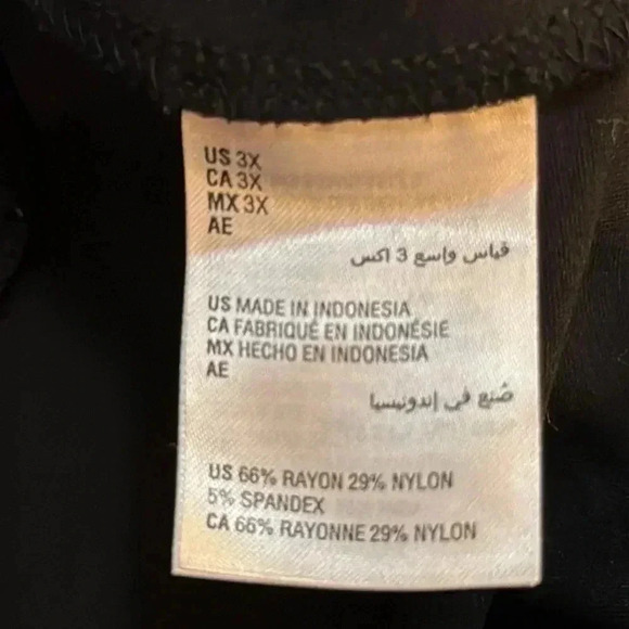 Bar III pull on pant with cute ankle zip Size 3X plus Size - Picture 5 of 6